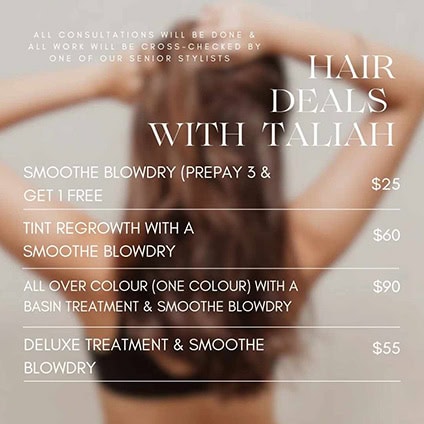 Deals with Taliah Salt Hair and Beauty Design